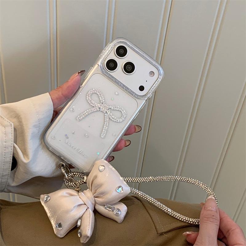 

Gilded Bowknot Heart Case for iPhone 17/16 Pro Max/15/14 iPhone 17