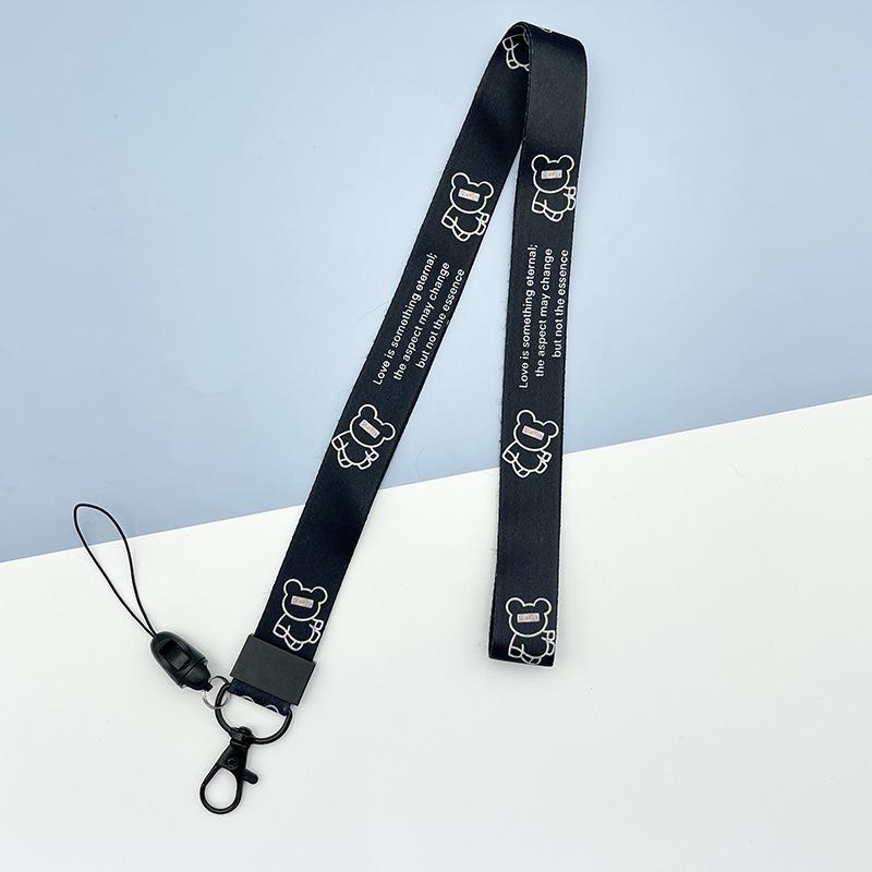 Cute Cartoon Lanyard, Creative Long Rope, Work ID Holder, Neck Strap, Keychain, Anti-lost, Durable Rope Card Accessories