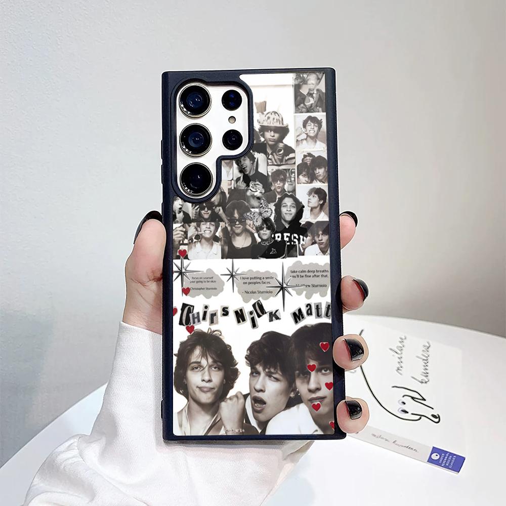 Sturniolo Triplets Phone Case For Samsung Galaxy S26 S25 S24 S23 S22 S21 S20 FE Edge Pro Plus Ultra PC+TPU Cover