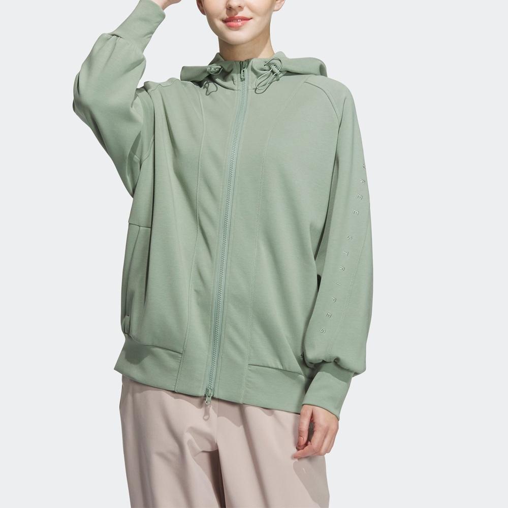 (WMNS) adidas Premium Knit Jacket 'Green' Women's IK4292