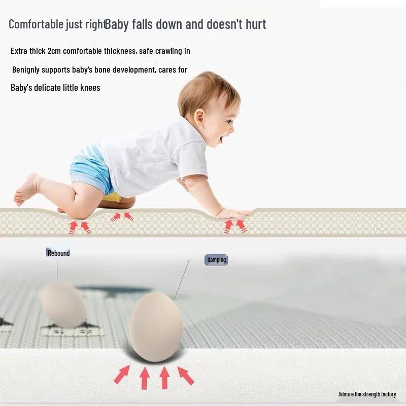 Foldable Thickened Foam Crawling Mat for Infants