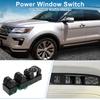 Power Window Switch No.GB5Z14529DA Front Left Driver Side Window Control Switch for Ford Explorer Police Interceptor for Utility 2016-2019 Black