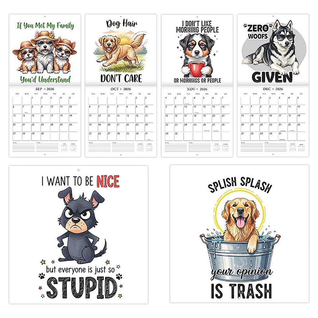 Funny Simp Quotes Wall Calendar – Satirical Love Calendar With Monthly Desperate Notes