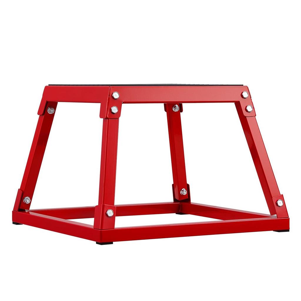Plyometric Jump Box, 12 Inch Plyo Box, Steel Plyometric Platform and Jumping Agility Box, Anti-Slip Fitness Exercise Step Up Box for Home Gym