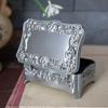 Elegant Vintage Metal Jewelry Box With Floral Relief Design Zinc Alloy Desktop Organizer Gift Weddings Travel Souvenirs