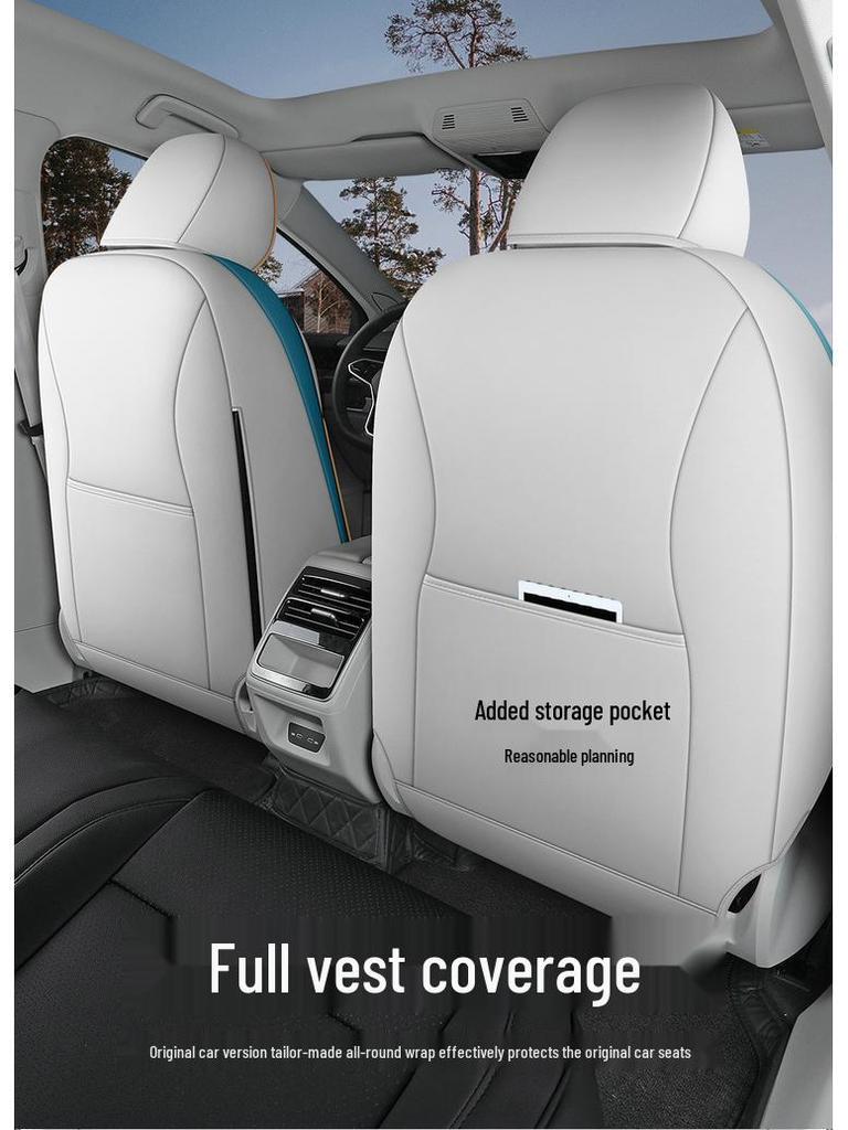 2024 VW ID.7 First Edition Leather Seat Covers - All-Season, Full Surround Design