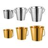 Yousheng Stainless Steel Ice Bucket, with Handle Portable Beverage Tub, Mirror Polished Durable Ice Tub, for Bars Parties KTV Beverage