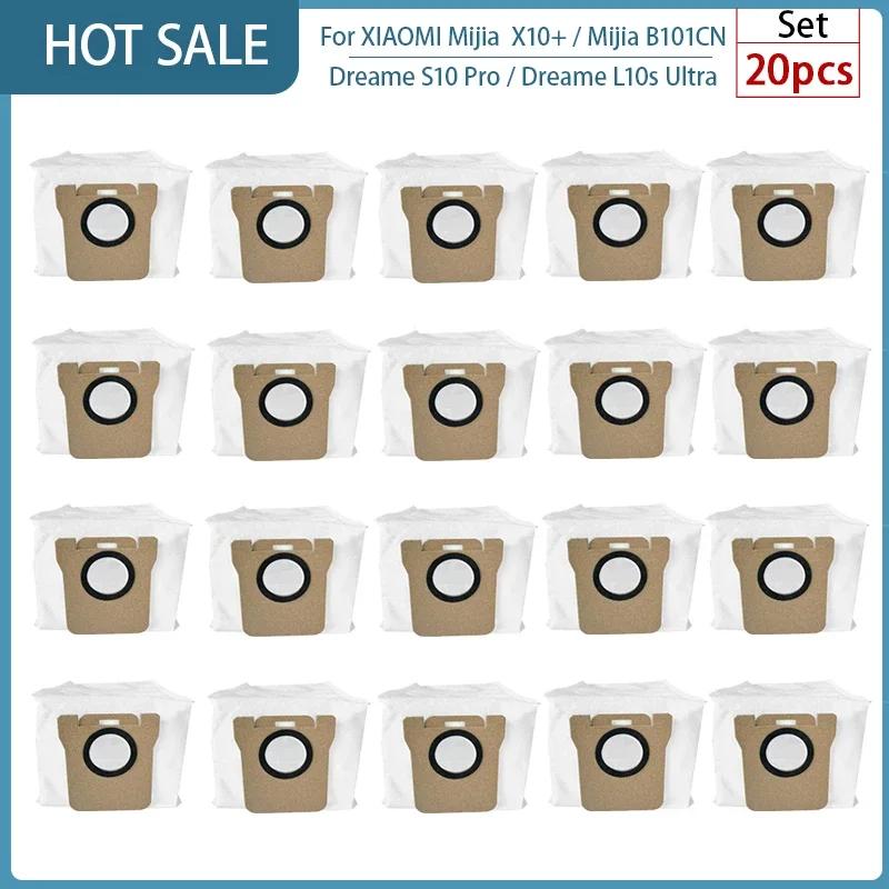 For XIAOMI Mijia Omni 1S B101CN  B116 X10+ Accesories Dreame L10s Ultra / S10 Pro Main Side Brush Hepa Filter Mop Dust Bag Parts