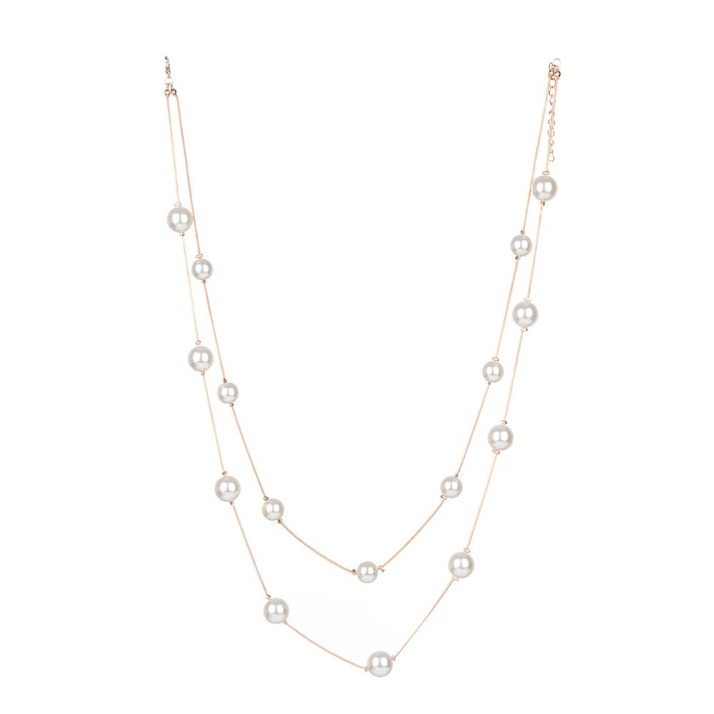 Lady Women Long Pearl Necklace Pendant Jewelry Sweater Chain