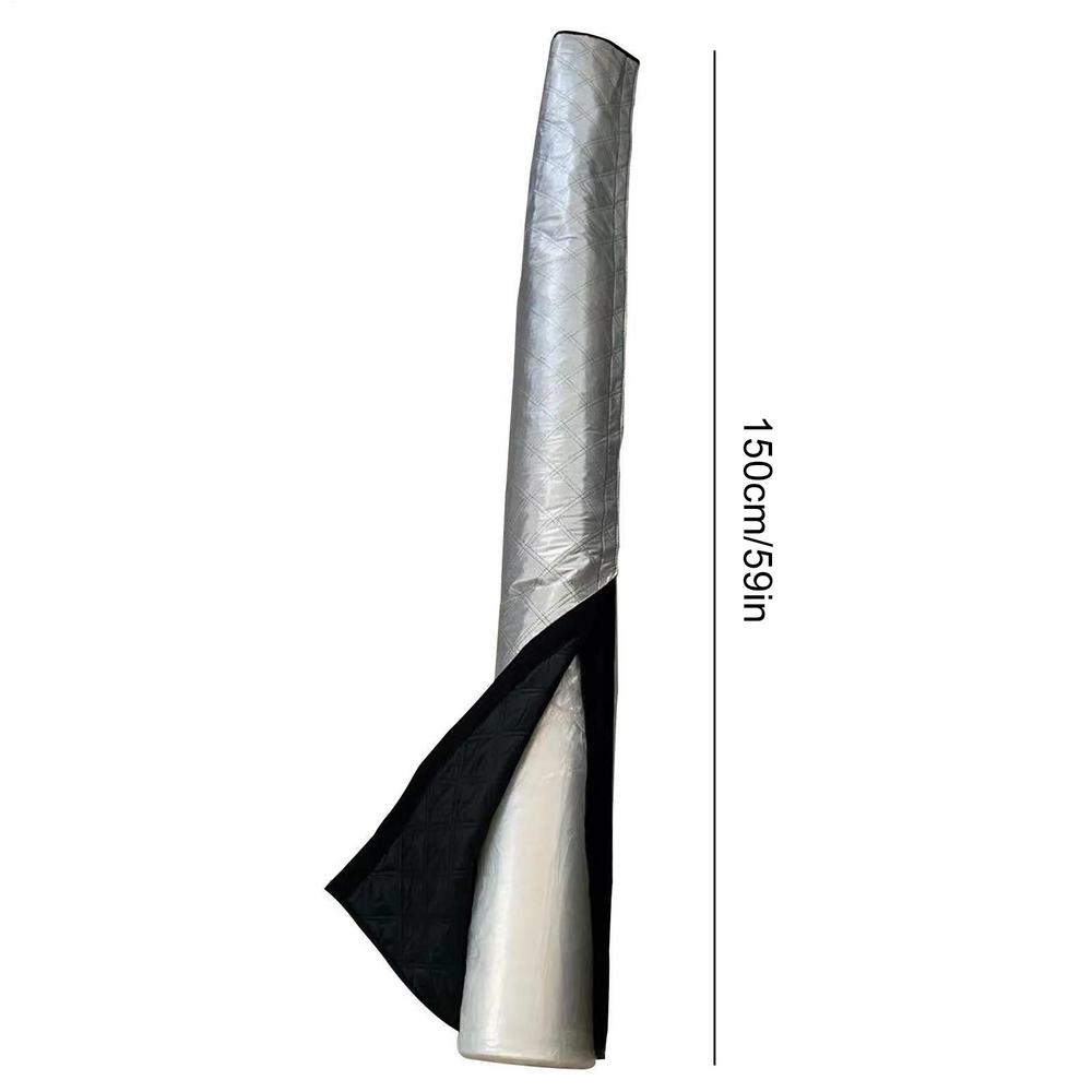 Portable Ac Hose Cover Duct Vent Cover Sleeve Waterproof 59Inch Ling Insulated Sleeve For Energy Efficiency Guard Shield Pipe