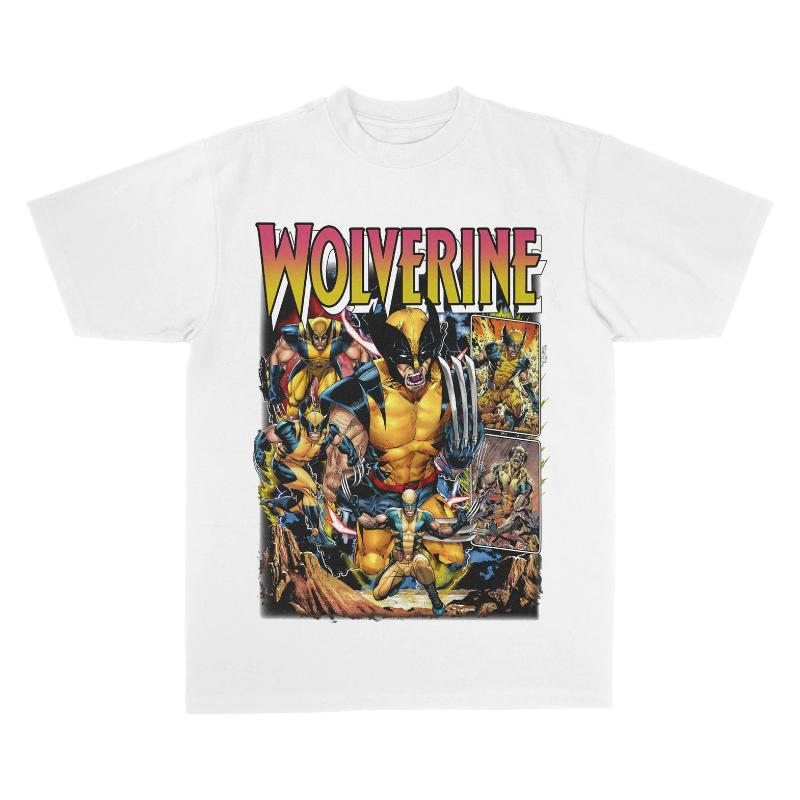 Wolverine Graphic TShirt Retro Punk Harajuku Oversized Cotton Casual Fashion Crew Neck Short Sleeve Tee for Men Women