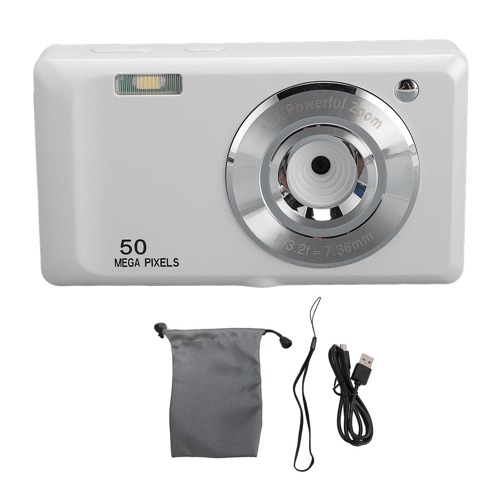

4K Digital Camera for Kids Teens 50MP 1080P HD 16X Digital Zoom Auto Focus Anti Shake Compact
