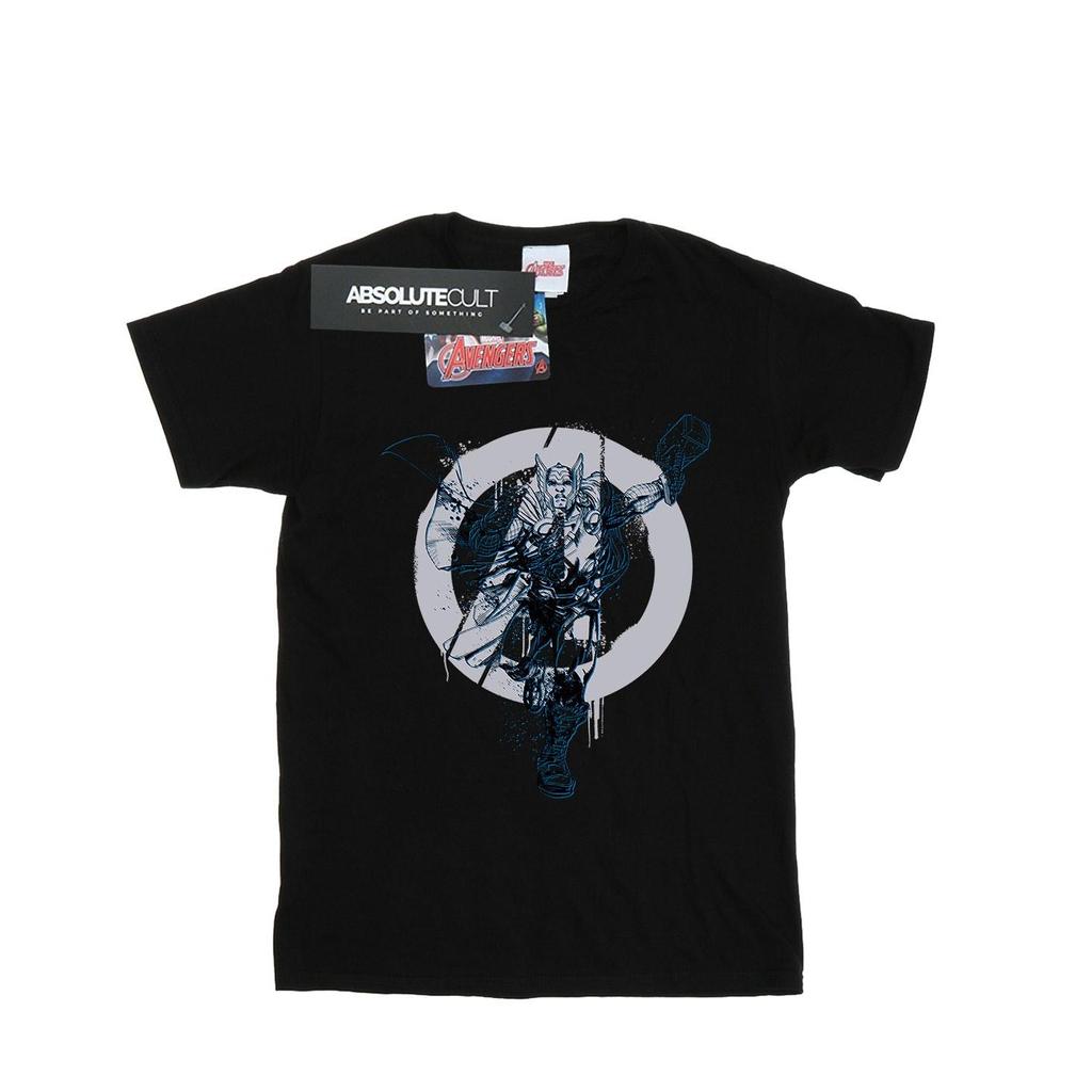 Marvel Womens/Ladies Thor Circle Cotton Boyfriend T-Shirt