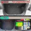 Kofferraum-Aufbewahrungsbox für Leapmotor T03 2024 2025 mit Deckel Vorne Hinten Aufbewahrungsbox Automobil-Innenraum-Modifikationsprodukte