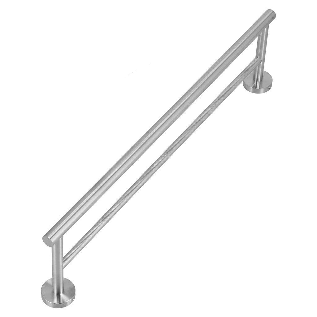 Stainless Steel Brushed Double Towel Bars Wall Mounted Towel Rack Organizer for Bathroom