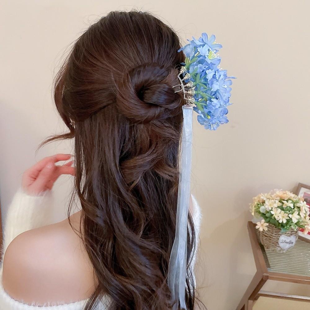 Bohemian Chinese Style Side Clip Fairy Thai Hair Fork Elegant Bride Hair Accessories  Bridesmaid