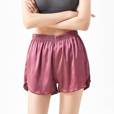 Yousheng Damen Lounge Pyjamashorts Dehnbar Rüschensaum Schlafhosen Atmungsaktive Lässige Sportbekleidung Shorts für Zuhause Yoga Alltagskleidung