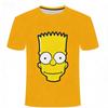 Summer Children's Fashion Digital Simpson Comfortable Loose Short Sleeve Printed T-shirt