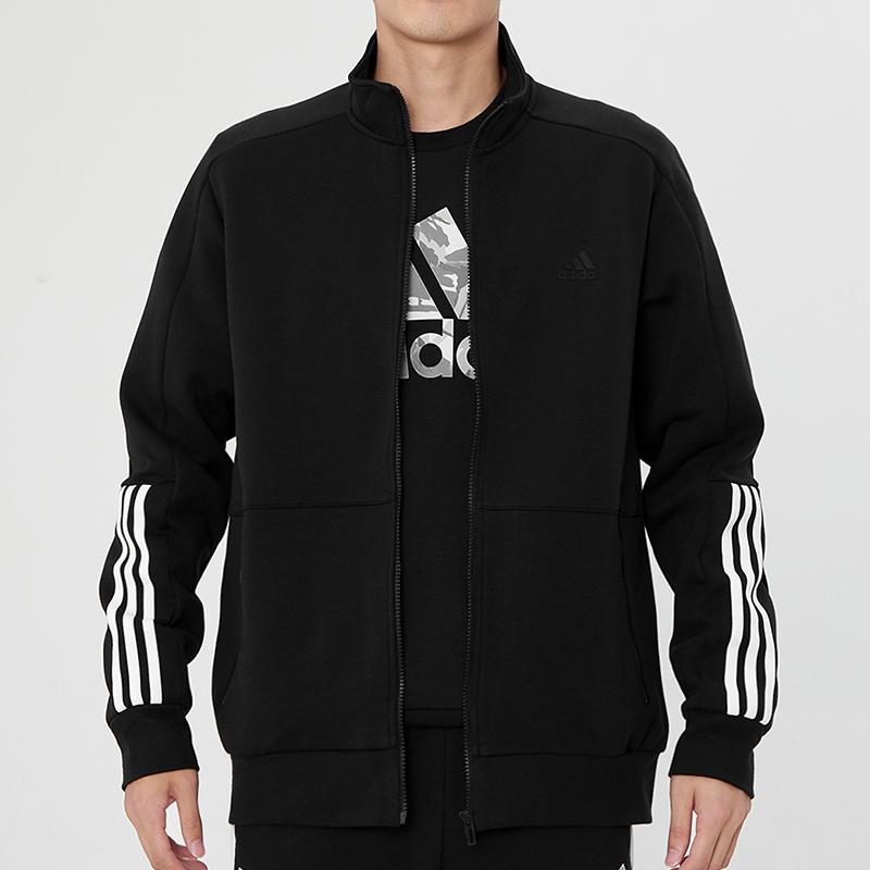 adidas Jackets Men's Black Stand Collar Moderate Other H40196