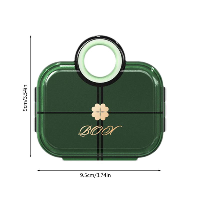 Portable Pill Organizer 6 Compartments Travel Pill Organizer Compact Medication Container Supplement Storage For Family Friends