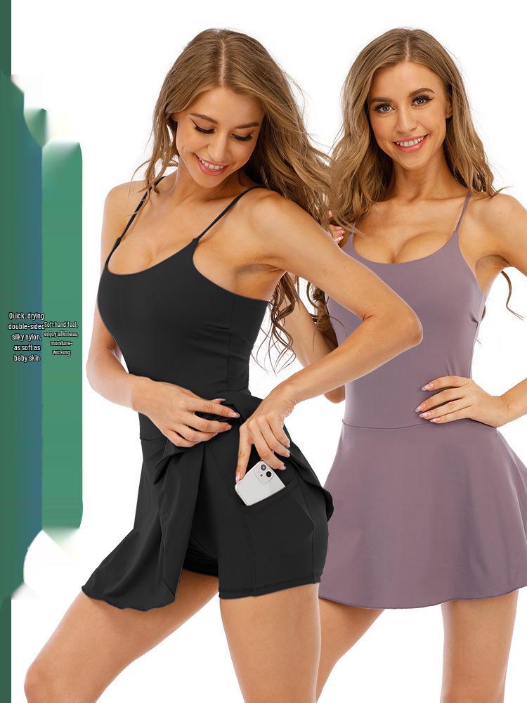 Outdoor Quick-Dry Yoga Sling Jumpsuit for Sports, Golf, Tennis, and Badminton