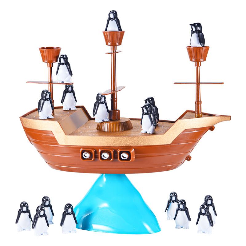 Puzzle Iceberg Penguin Pirate Ship Balance Toys Family And Parent-Child Interaction Children'S Tabletop Games Party Gifts
