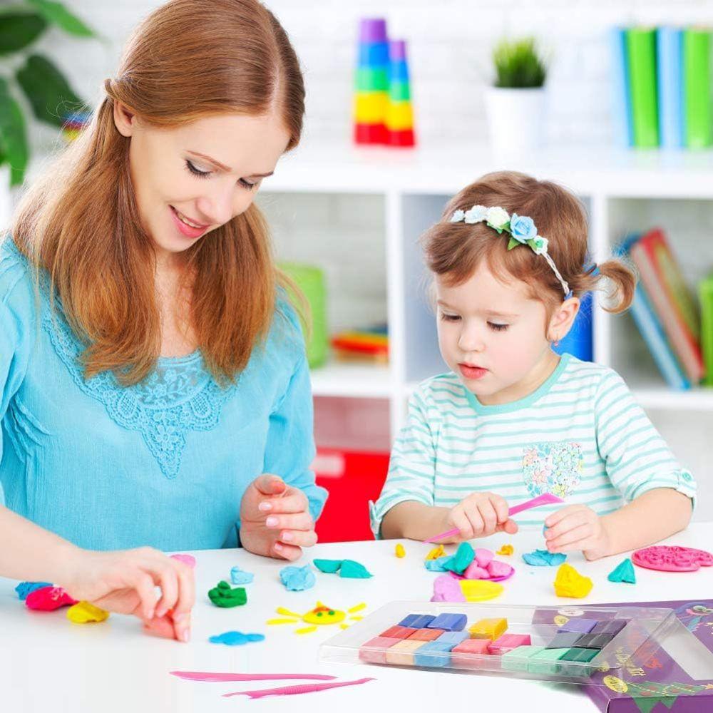 DIY Earring Jewelry Clay Blocks Toy Non-Toxic Clay Starter Kit Polymer Clay Toy  Kids Toy