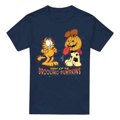 Garfield Mens Drooling Pumpkins T-Shirt