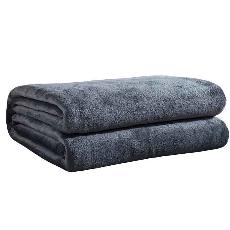 Reversible Flannel Blanket: Ideal for Dorms, Air Conditioning, Sofas, and Mother & Baby Use.
