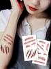 10 Sheets Halloween Horror Wound Temporary Tattoos Waterproof Realistic Blood Tattoo Scar Tattoo Stickers Suitable for Face and