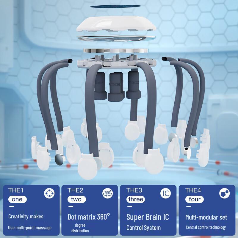 Kangzuo Octopus Electric Vibrating Head Massager