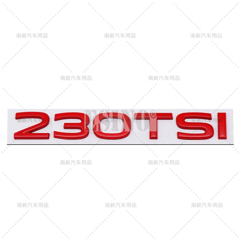 AABIO1 New  Styling 3D 230 280 330 380 TSI Metal Alloy Adhesive Emblem Rear Trunk Badge Fender Sticker Car Body Decal for Volkswagen