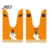 Halloween Souvenir Gift Packaging 48 Pcs Candy Bags, Kids Trick or Treat Goodie Cute Rabbit Transparent Cookie Bags with Drawstrings Ear Small Plastic