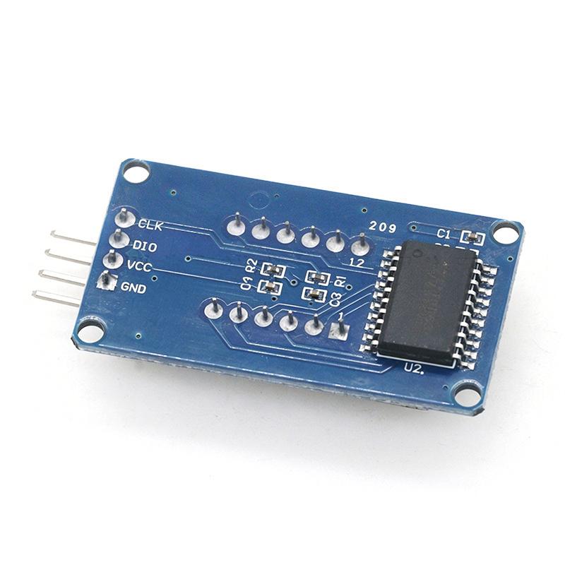 Tm1637 4 Bits Digital Led Display Module For 7 Segment 0.36Inch Clock Red Anode Tube Four Serial Driver Board Pack