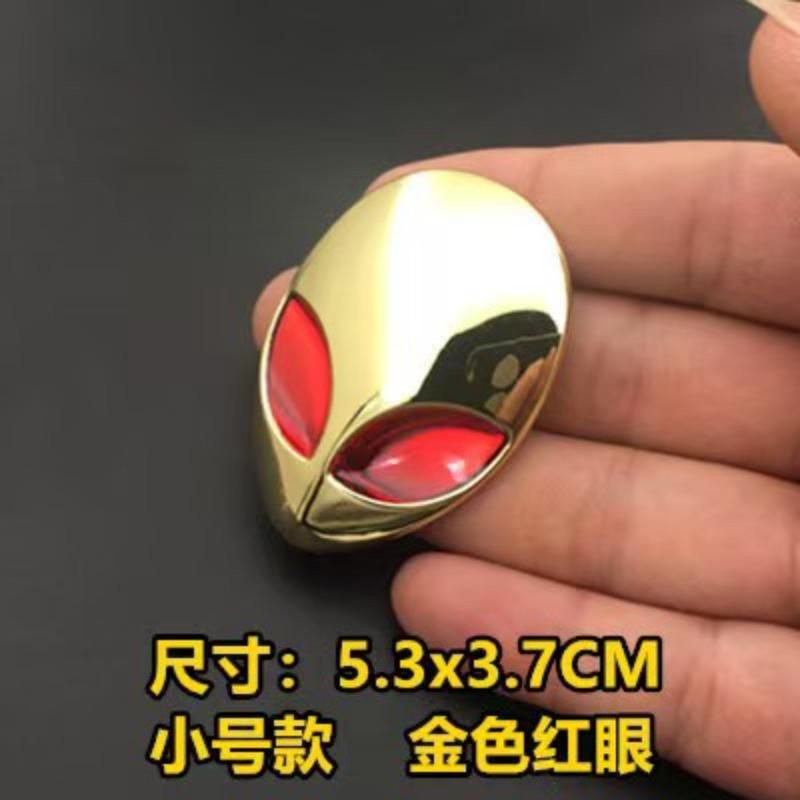 Alien Avatar Metal Sticker Modification Alien Car Sticker Personalized Label Decorative Sticker Metal Label