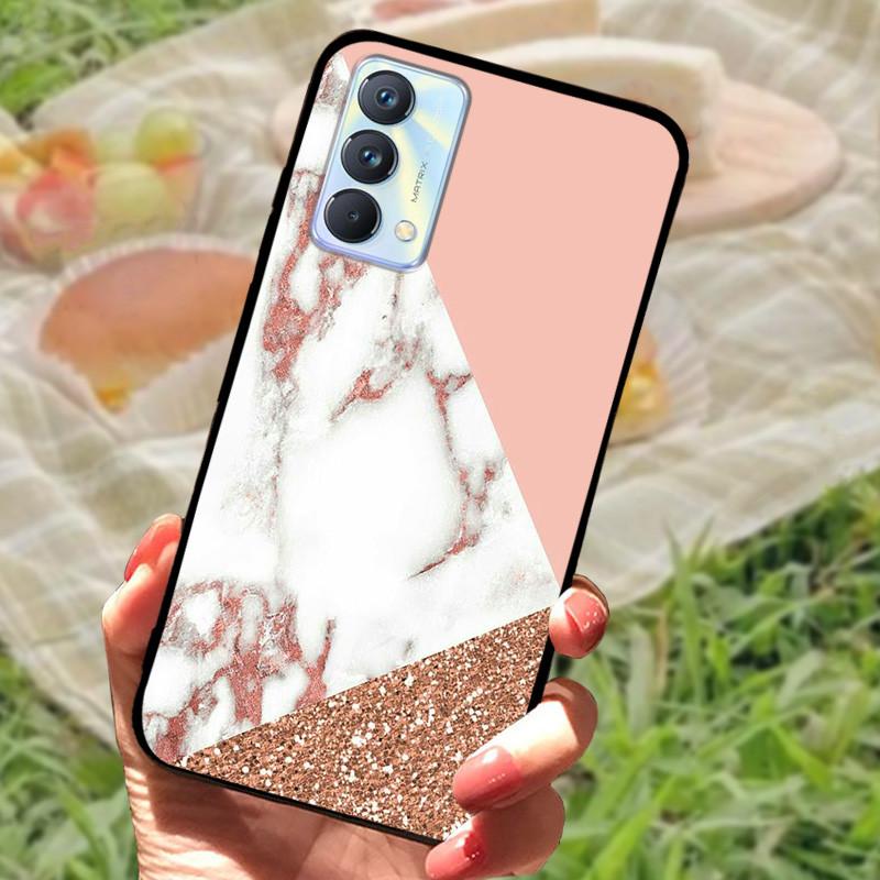 Für Realme GT Master Edition Hülle Marmor bemaltes Cover Weiches Silikon Stoßfeste Handyhülle Für Realme GT Master Hülle Bumper