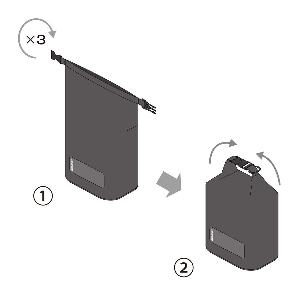 Hakuba Camera Case with Dry with Removable Dividers KDSB-LBK Moisture-Proof Softbox, Large, Black,