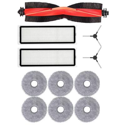 A60P Spare Parts For Xiaomi Robot Vacuum S20+ /S10 Plus/B108GL/B108CN B113CN- Main Side Brush Hepa Filter& Mop Cloth