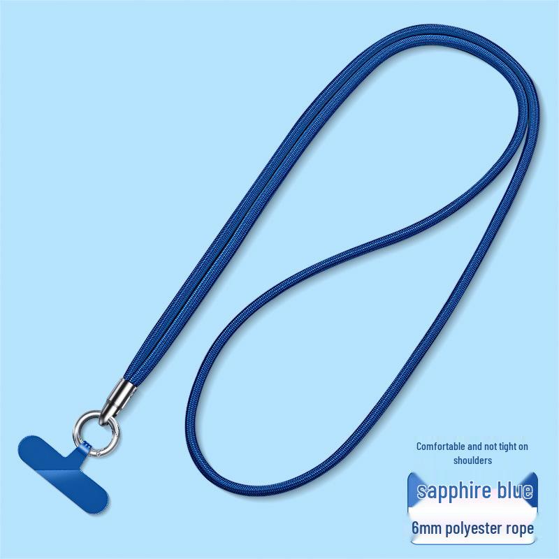 Wrist and Neck Mobile Phone Lanyard with Finger Ring and Anti-Drop Strap