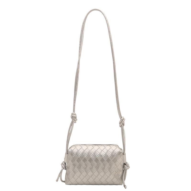 Fashion Versatile Weave Adjustable Shoulder Strap Leather Crossbody Bag Large Capacity Fashion Compartmentary Ladies Commuter Bag