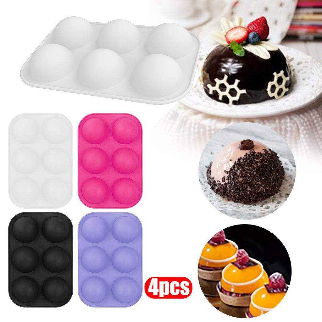 Half Ball Sphere Silicone Muffin Chocolate Baking Mould Pan