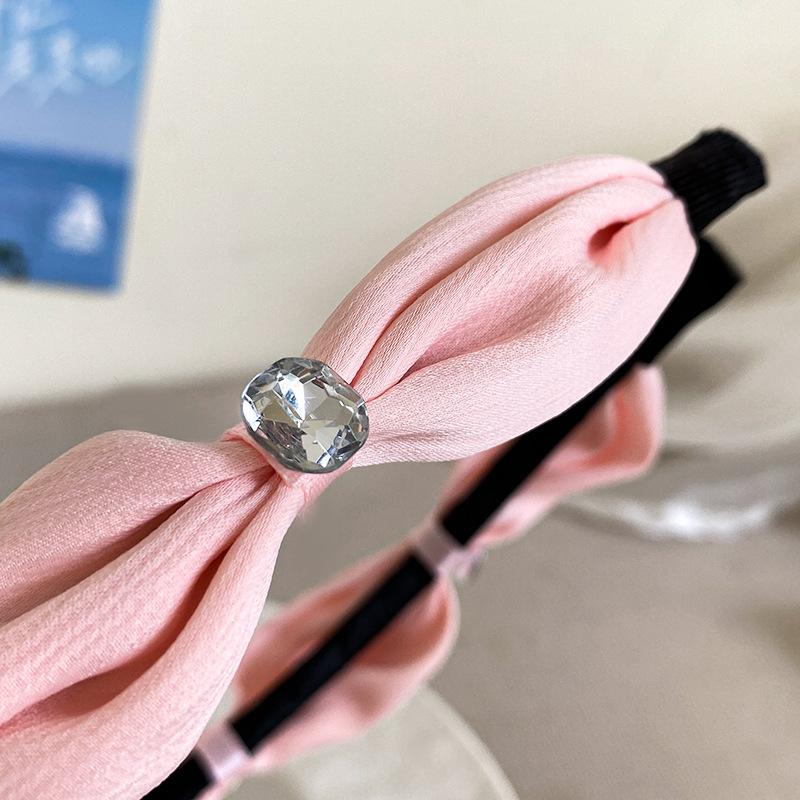 Neue Mode Einfarbige Zirkon Feine Haarreifen Damen Schlichte Exquisite Vielseitige Stirnbänder für Mädchen Haarschmuck