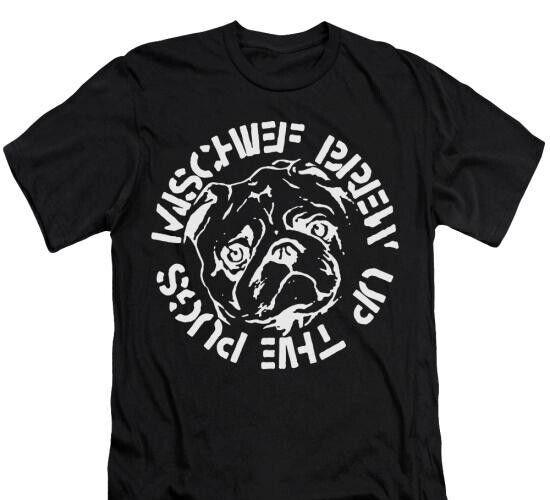 Mischief Brew T-Shirt, Up the Pugs, Indie Rock Punk  Gothic Unisex Tee