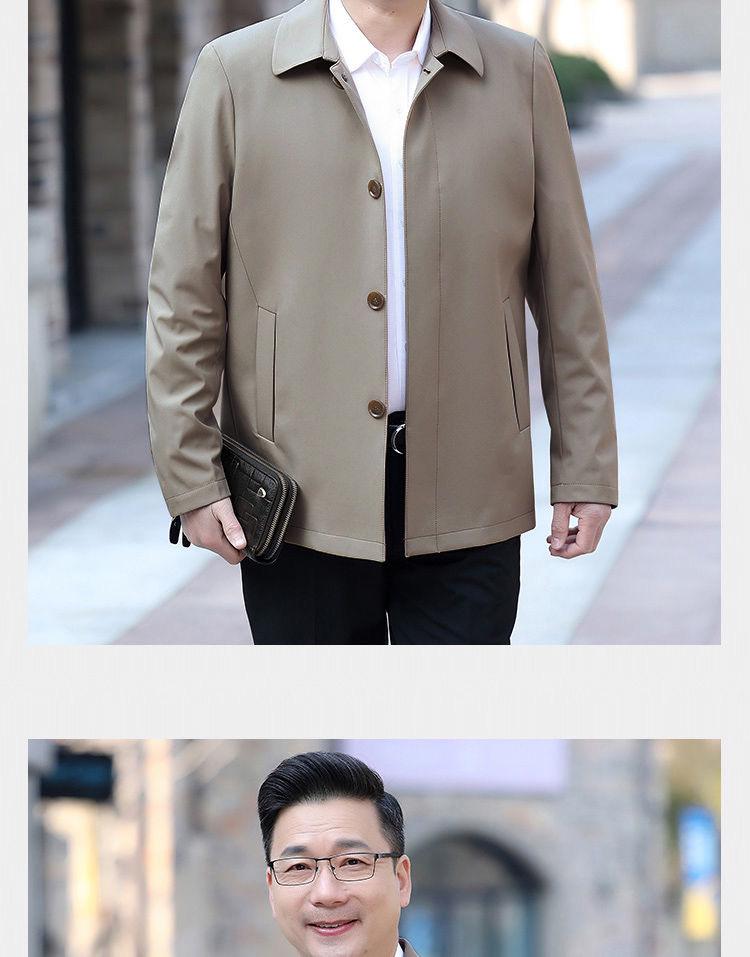 Men's Spring 2025 Middle-Aged & Elderly Dad Jacket