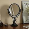 Specchi per Cosmetici in Ferro Battuto Rotanti a 360° Specchio da Tavolo Monofacciale Retrò Specchi da Principessa Arredamento Vanity per Camera da Letto