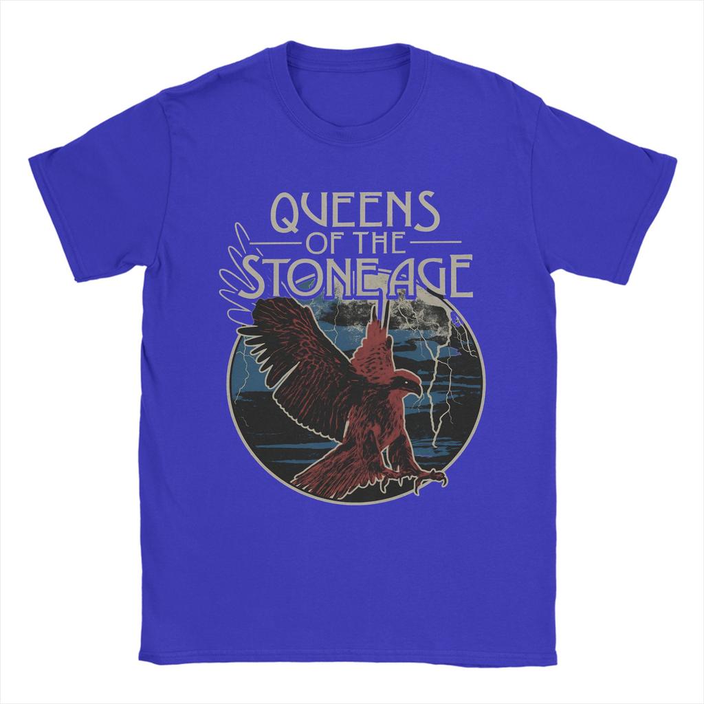 Queens of the Stone Age Music Band T Shirt Adult American Rock Music  Pure Cotton T Shirts Summer Tee Shirt Oversized Clothing