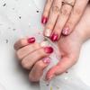 Sun&Beam Nails Handmade Nail Tips, Medium Long, Almond, Popular 3D Design, Stylish and Cute, 10-Pack (#38-Shell Purple, Medium)