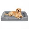 Dog Sofa Bed, Washable Pet Bed with Removable Cover and Non-Slip Bottom for Small, Medium and Large Dogs, Grey