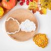 Festival Thanksgiving Themed Plastic Cookie Molds Set Includes Turkey Maples Leaf Chestnut Pumpkin Shape For Handmade Cookie