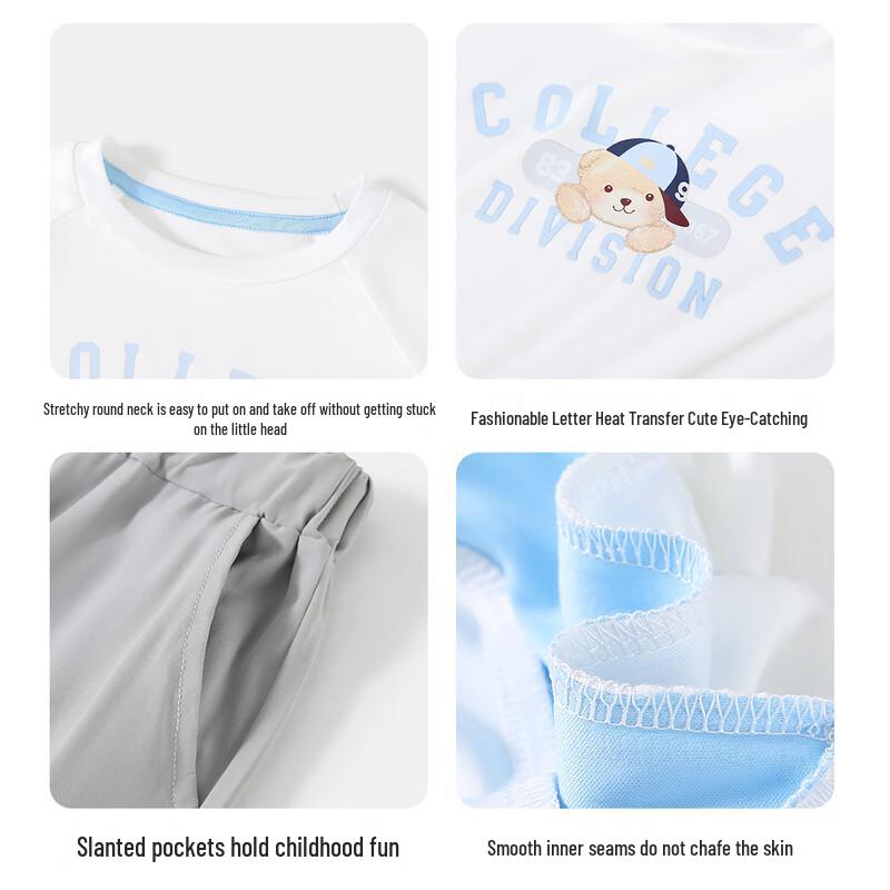 Classic Teddy Boys' Summer Sportswear Set